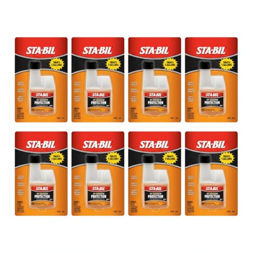 STA-BIL In-Season Protection Fuel System Treatment & Injector Cleaner, 4 oz | Treats 5 gallons. Cleans fuel systems and injectors while helping protect against corrosion and ethanol damage. - size: 4 Fl Oz (Pack of 8)