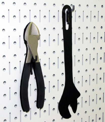 Wall Control 30-P-3232W White Metal Pegboard Pack - color: White