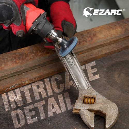EZARC 10PCS Mixed Flap Disc Set for Die Grinder, 3" Flat & 2" Curved Zirconia Sanding Discs with Holder and 1/4" Shanks, 40 Grit Roll Lock Quick Change Grinding Wheels for Weld Rust Paint Removal - size: 40Gr 10P