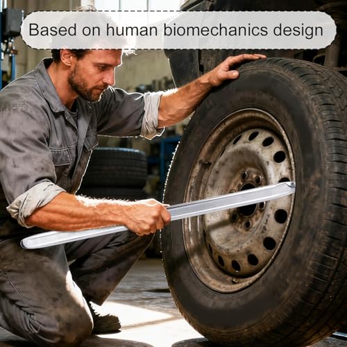 2pcs 50cm/20in Tire Iron Spoons, Heavy Duty Tire Lever Bar Bead Lifting Tool Tires Changer Removal Tool Changing Set for Cars Dirtbike Motorcycles for Tires Charger Machine