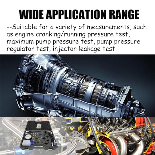 Automotive Common Rail Diesel High Pressure(2000Bar) Tester Kit and Injector Pipe Blanks Automotive Diesel Common Rail Pressure Detection Tool for Different Testing
