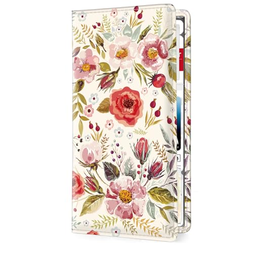 Car Registration and Insurance Holder，Colour Patterns Men Women Car License Document Registration and Insurance Card Holder - color: Vintage Saffron