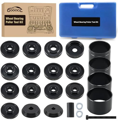 GOOACC Wheel Bearing Removal Tool Kit, 23PCS Wheel Bearing Press Kit for Front Wheel Drive Bearing Removal & Installation Universal Hub Bushing Press Sleeves Puller Tool Set with Sliding Screws Blue - color: 23pc Wheel Bearing Removal Blue