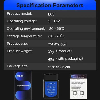 OBD2 Scanner Bluetooth Gasoline Car Check Engine Wireless OBDII Code Reader | Not fit Heavy Truck/Diesel vehicle/Electric Vehicle/Hybrid Vehicle, Support IOS Android Windows