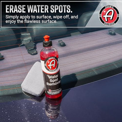 Adam's Water Spot Remover - Hard Water Stain for Glass, Shower Doors, Paint, Windows, Car Detailing, Calcium, Magnesium & Soap Scum Remover - style: Combo Kit
