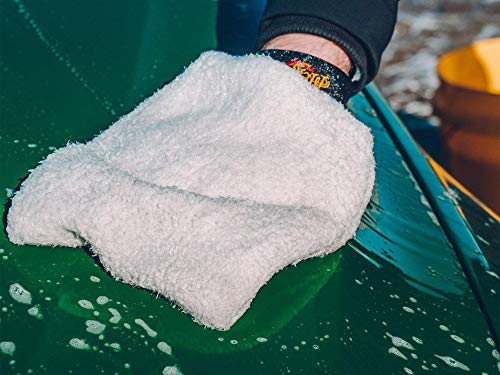 Meguiar's X3002 Microfiber Wash Mitt, Car Wash Mitt for DIY Drivers & Detailers—Designed for Scratch-Free Washing; Use On Exterior Paint and Clear Coat On Cars, Trucks & Suvs - size: 1 Count
