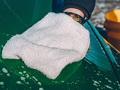 Meguiar's X3002 Microfiber Wash Mitt, Car Wash Mitt for DIY Drivers & Detailers—Designed for Scratch-Free Washing; Use On Exterior Paint and Clear Coat On Cars, Trucks & Suvs - size: 1 Count