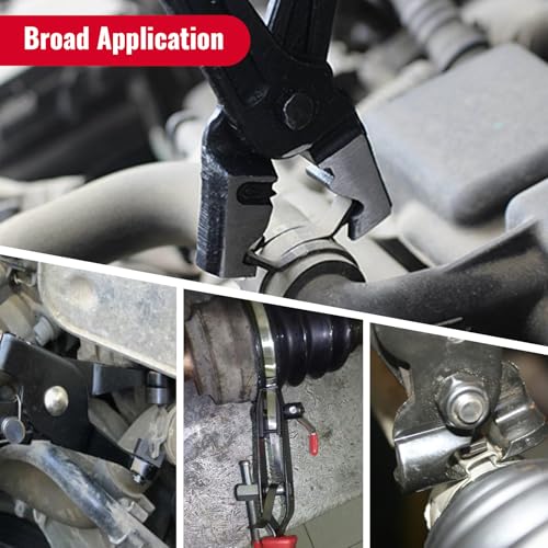 CV Boot Clamp Tool Hose Clamp Plier Axle Boot Clamp Plier For Car Repair | CV Joint Boot Clamp Pliers Hose Clamp Pliers ATV CV Axle Boot Clamp Pliers Clic-R Type Pliers Tool ﻿