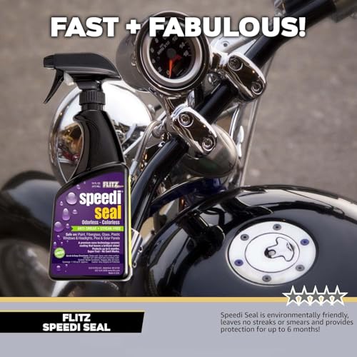 Flitz Speedi Seal - 16oz Bottle of USA-Made Ceramic Coating for Cars to Polish & Protect for Up to 6 Months - Works on Paint, Fiberglass, & More - Streak-Free Ceramic Spray Sealant (6 Pack) - size: 16 Fl Oz (Pack of 6)