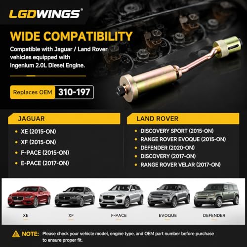 Fuel Injector Remover Installer Tool for OEM 310-197, Fuel Injector Puller Slide Hammer Specially Compatible with Land Rover 5.0L & Jaguar 3.0L Engines, Heavy Duty Petrol Injector Removal Kit
