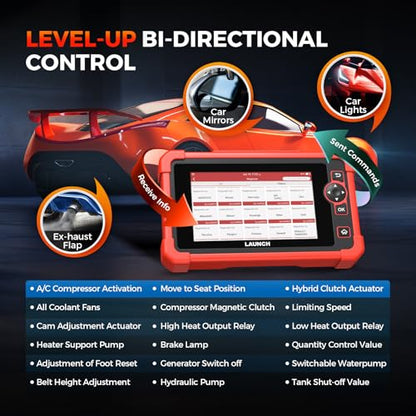 LAUNCH X431 CRP919X Elite CANFD & DOIP Diagnostic Tool, 2025 ECU Coding, FCA AutoAuth, Bidirectional Scan Tool, V.A.G Guided, 35+ Reset, All Systems Diagnostic Scanner, 150+ Brands Car Scanner