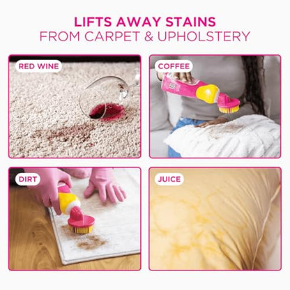 The Pink Stuff Carpet & Upholstery Stain Remover, Oxi Cleaner with Scrubber, 16.9 fl oz