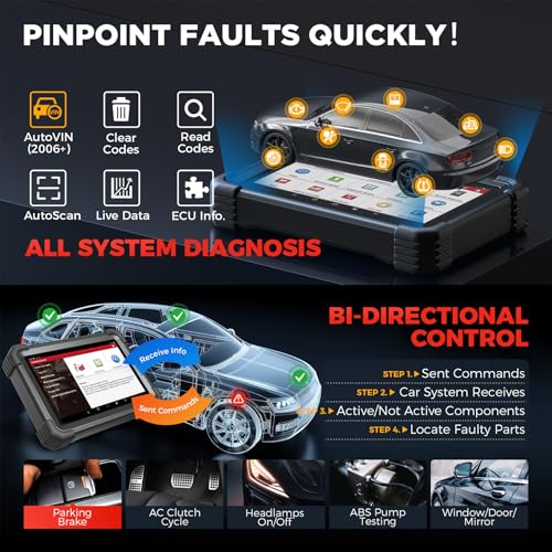 Launch X431 PRO Dyno 2026 Upgrade Bidirectional Scan Tool for 99.99% of Cars, ECU Coding, Active Tests, 38+ Services, All System Diagnostic Scanner, CAN-FD, FCA AutoAuth, 2 Years Free Update