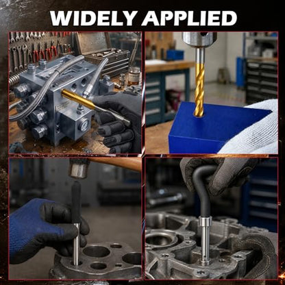 175PC Metric Thread Repair Kit, Thread Restorer Tool Set with HSS Drill Bits, Taps, Thread Inserts, Installation and Break-Off Tools for Stripped Threads, Automotive Repair, Metalworking, Garage Use - size: 175-Pc Metric Pro Kit