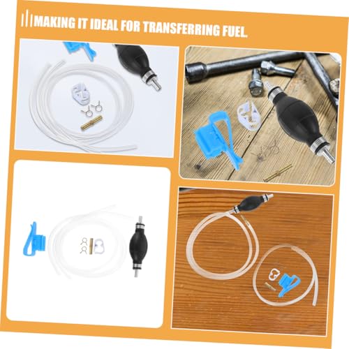 Portable Hand Siphon Pump for Gasoline and Water Transfer PVC Material Anti-backflow Design Efficient Manual Liquid Extractor for Fuel and Fluid Maintenance