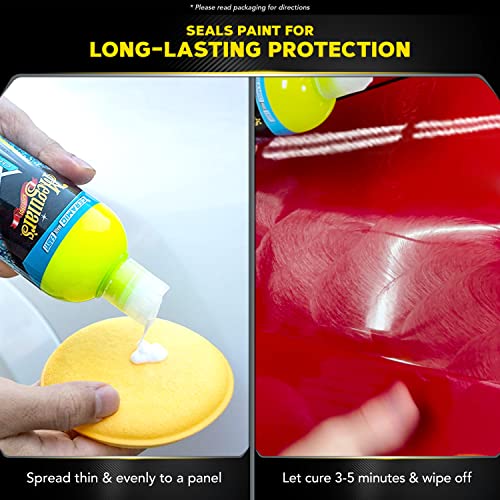 Meguiar's Hybrid Ceramic Wax & Shine Kit - Includes Ceramic Wax and Ceramic Detailer, with Microfiber Clothes and buffing Pads for Cars, trucks, & SUVs