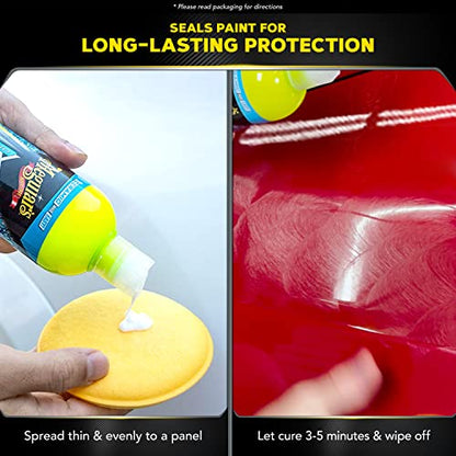 Meguiar's Hybrid Ceramic Wax & Shine Kit - Includes Ceramic Wax and Ceramic Detailer, with Microfiber Clothes and buffing Pads for Cars, trucks, & SUVs