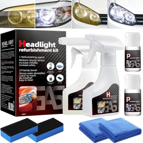 【2Pack】Headlight Restoration Kit, Advanced Car Headlight Restoration Kit - color: 2Pack:Headlight Restoration Kit