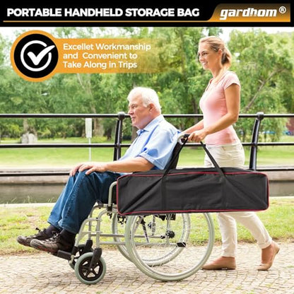 gardhom 5FT Adjustable Wheelchair Ramp 60" L x 7.4" W Telescopic Ramps for Wheelchairs 600lbs Portable Wheelchair Ramps for Steps Home Threshold Doorways Steps Stairs with Carrying Bag, 1Pair - size: 5FT(can be used as 3FT or 5FT)