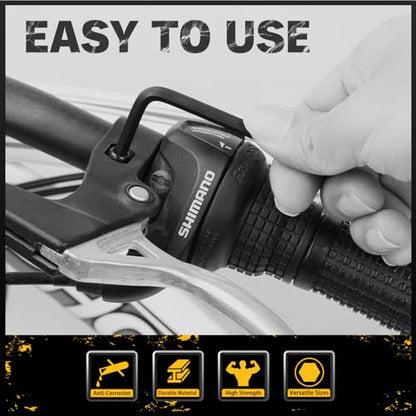 ELEAD 31-Piece Hex Key Set - Allen Wrench Set, SAE and Metric Allen Keys MM(0.7mm-10mm) SAE(0.028"-3/8) Heat-Treated, Torque Handle, High Leverage, Long & Short Keys, Easy Organization - style: 31-Piece Hex Key Set