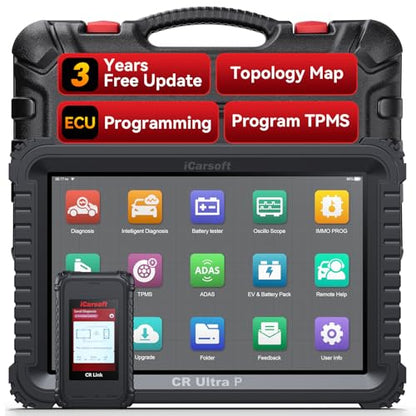iCarsoft CR Ultra P Bidirectional Scan Tool with ECU Coding Topology Map 41+ Resets, All System Automotive Diagnostic Scanner, Upgraded Ver. of CR Ultra, Full Active Test/CANFD/DoIP/3Years Free Update