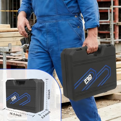 Prostormer 269-Piece Tool Set, Complete Tool Kit for Home, Auto and Mechanics Repair, General Household Hand Tool Box with Drawer for Men & Women (Blue) - color: Blue