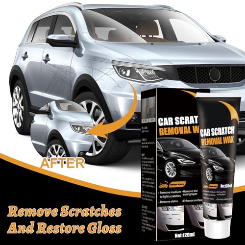 Scratch Remover for Vehicles, Upgrade Car Scratch Remover for Deep Scratches, Car Polishing Wax Scratch Remover for Vehicles,Car Scratch Repair Paste,Cars Paint Scratchs Repair Kit with Wipe Sponge