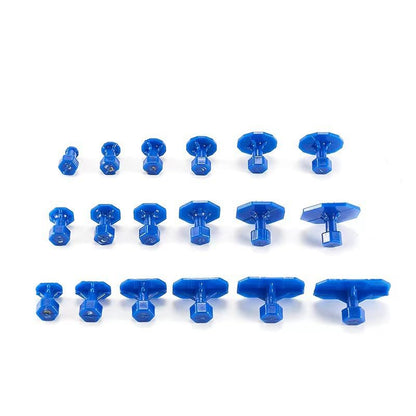 KOSHA 18Pcs Car Dent Puller Kit, Dent Remover Tool for Car, Car Body Dent Repair Tool Set, Paintless Dent Repair Tool, Vehicle Body Damage Repair with T-Shape Puller, Universal Accessories for Cars
