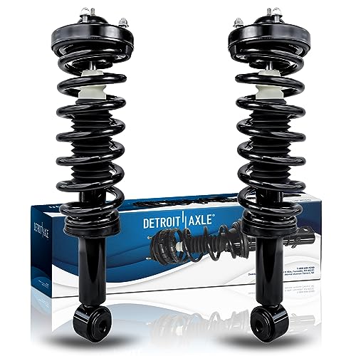Detroit Axle - RWD Front Struts for 2009-2013 Ford F-150, Complete 2 Struts with Coil Spring 2010 2011 2012 Replacement Suspension Quick Install Ready Strut Shocks Assembly - size: 171140-DA x2/PAIR