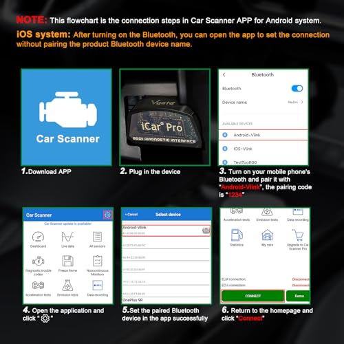 Vgate iCar Pro(BT3.0/ BLE4.0) OBD2 Scanner Bluetooth Code Reader Diagnostic Scan Tool for Android & iOS & Windows Compatible with ELM327 Adapter - size: iCar Pro 4.0-Android & iOS & Windows