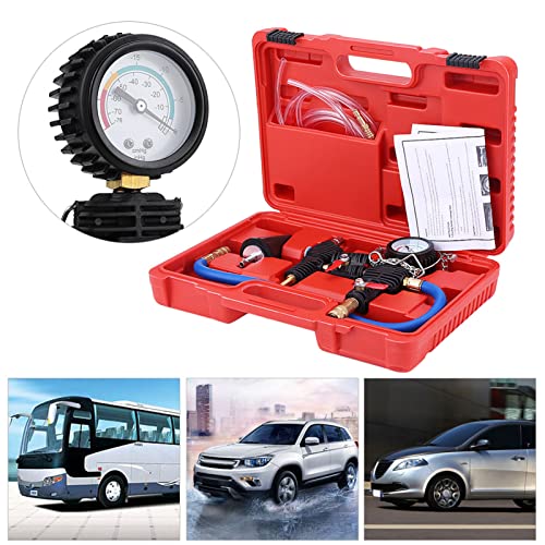Cooling System Vacuum Purge & Coolant Refill Kit with Carrying Case for Car SUV Van Cooler