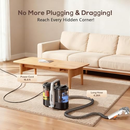 Ailltopd Portable Carpet and Upholstery Cleaner Machine for Pet, Stairs
