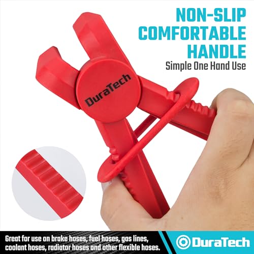 DURATECH 3-Piece Hose Pinch Clamp Pliers, 90 Angled Hose Pinch Off Pliers | Line Clamp Pliers Set for Fuel, Brake and Radiator Hoses - size: 3-Piece, style: 90 Angled