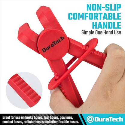 DURATECH 3-Piece Hose Pinch Clamp Pliers, 90 Angled Hose Pinch Off Pliers | Line Clamp Pliers Set for Fuel, Brake and Radiator Hoses - size: 3-Piece, style: 90 Angled