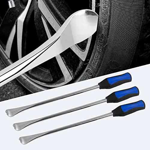 Motorcycle Tire Spoon Kit Dirt Bike Lawn Mower Tire Changer Tire Removal Tool with Bag 3x14.5 inchTire Irons and 2 Rim Protector1 Tire Bead Holder Tool - color: blue
