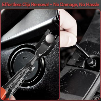 2080PCS Auto Retainer Clips Kit with Fastener Plier, Trim Removal Tools and 3-Layer Organizer Box, 33 Most Common Push Rivets for Car Bumper, Fender, Door Panel and Interior Repair - style: 2080pcs