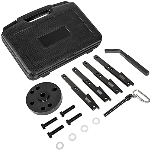 3163021 Cam Timing Tool Kit+3163530 Engine Brake Adjustment Tool 7MM for Cummins ISX QSX X15 Engine 2007-2017 with Injector Cam Puller Carrying Case Replaces 3163069 3163020 Heavy Duty Steel (15 PCS)