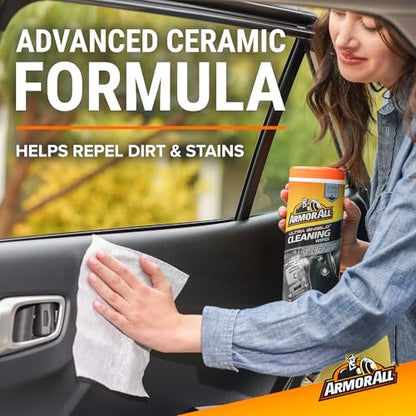 Armor All Ultra Shield + Ceramic Cleaning Wipes by Armor All, Car Interior Cleaner Wipes with Stain-Repelling Technology, 90 Count - size: 90 Count (Pack of 1)