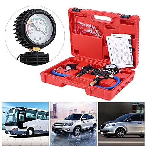 Cooling System Pressure Tester Kit,Coolant Vacuum Refill Kit,Workshop Equipment And Supplies Car Radiator Coolant System Vacuum Purge Coolant Refill Tool Kit Water Antifreeze