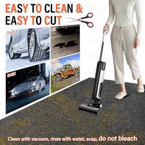 Garage Floor Mats for Under Car,6.6x8.5 FT Oil Spill Mat | Oil Absorbent Golf Cart Parking Mat,Protect Floors from Oil Drips,Spills,Stains and Splatters - size: GFM-6.6x8.5 FT