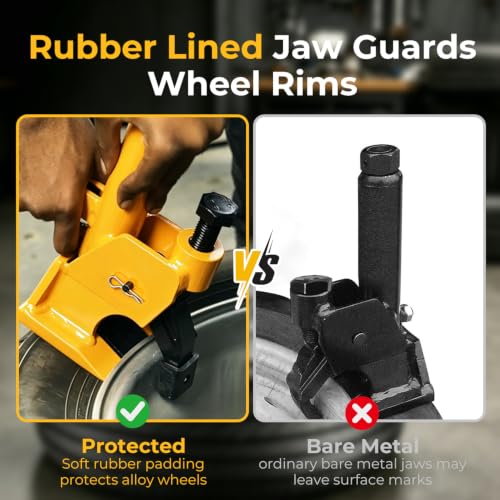 Manual Tire Bead Breaker with Handle Machine,38"-42" Tires Changer Tool with Rubber Pad for Aluminum Alloy Hubs, ATV Tire Operation, Tractors, Trucks, Cars, Heavy Duty Tires Car Repair