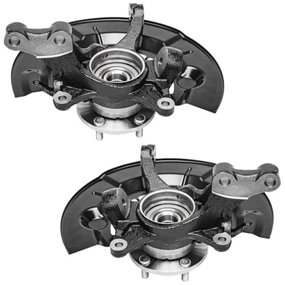 Detroit Axle - Front Knuckles Outer Tie Rods for Toyota Avalon 2013 2014 2015 2016 Steering Knuckles and Wheel Bearing Hub Assembly Outer Tie Rods Replacement - size: 4SU50604/Kit