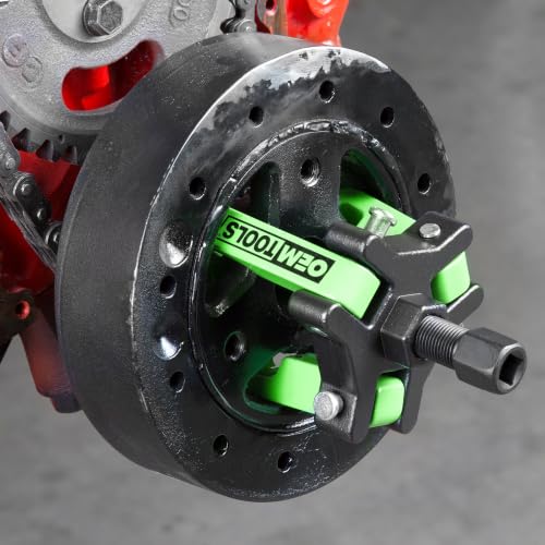 OEMTOOLS Harmonic Balancer Puller Kit, Adjustable 3-Jaw Puller Design | Spring-loaded Jaws, Comes in Storage Case, Removes Damper Pulleys in Tight Engine Compartments - style: Adjustable 3-Jaw Puller