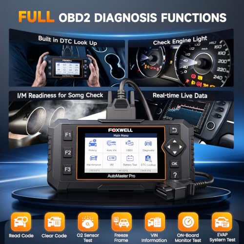 2026 FOXWELL NT624 Elite OBD2 Scanner, All-System 8 Resets Code Reader | Upgraded from NT604/NT614, ABS Bleeding, EPB, Oil, BMS, SAS, Throttle, Injector & DPF Scan Tool, Auto VIN,for DIY Mechanics