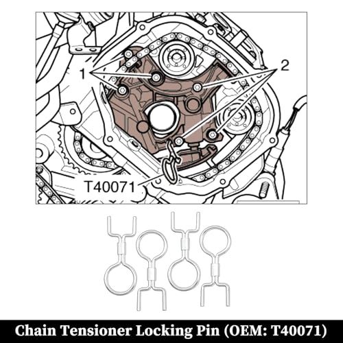 Engine Camshaft Locking Timing Tool Kit, Compatible with VW Audi 2.0 2.4 2.5 2.8 3.0T 3.2 4.2 5.0 5.2, Touareg Q7 Porsche 3.0T, A4 A6 A6L A8 Q5 Q7 R8, Replace OEM T40133 T40070 T40058 T10172 - size: 18PCS