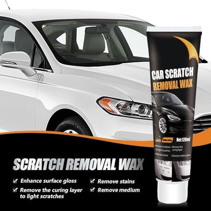 2PCS Car Scratch Remover Wax, Scratch Remover for Vehicles, 2026 Car Scratch Repair Paste Polishing Wax, Premium Car Scratch Remover Kit with Wipe & Sponge for Vehicles for Scratches
