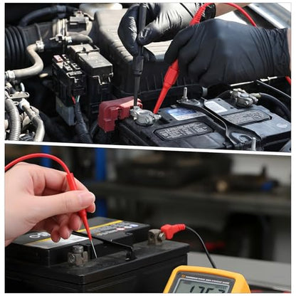 10 Pcs Test Probe Pins Back Probe Kit, 0.7mm Multimeter Probes Non-Destructive Insulation Wire Piercing Needle, Super Tip Multimeter Probes for Car Tester & Automotive Testing Tools