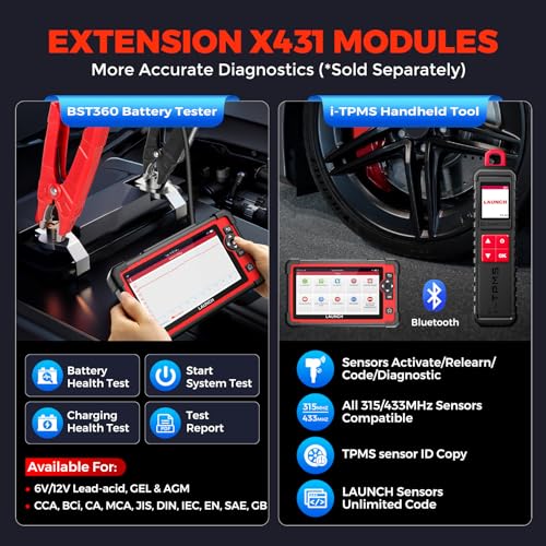 LAUNCH X431 CRP919E Bidirectional Scan Tool,35+ Reset ECU Code OBD2 Scanner | 4000+ Active Tests as CRP919EBT, 2026 All-in-One Full System Car Scanner, CANFD / DoIP /FCA, BST360 & i-TPMS, 200+ Car Brands