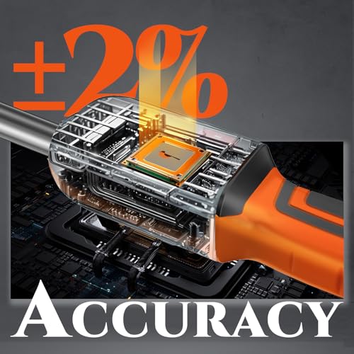 SUZUME Digital Torque Wrench 3/8 Drive (4.9-99.6 Ft. Lb / 6.6-135 N.m) | ±2% Accuracy,Buzzer and LED Alert,Electric Display,Peak & Track,Foot / Inch Pound,Automotive,Car, Moto,Spark Plug,Engine,Bike - size: 4.9-99.6 Ft. Lb, style: 3/8-Inch