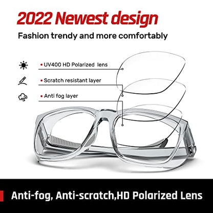 Safety Glasses Anti-Fog Goggles Protective Eyewear Anti Blue Light Protection Glasses For Women And Men - color: Grey